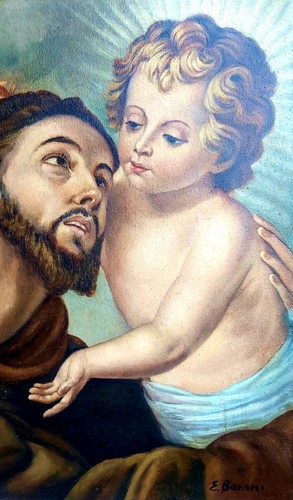 Antico dipinto religioso olio - antico,
