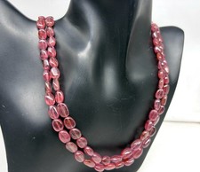 Collana di perline rubino a 2