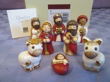 THUN - MINI PRESEPE  + RE MAGI - PERSONAGGI CON BRILLANTINO - NUOVO CON SCATOLA