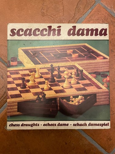 Gioco scacchi dama vintage - gioco,