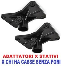 2 SUPPORTI UNIVERSALI PVC PLASTICA FLANGIA STATIVI ADATTATORE TREPPIEDI CASSE
