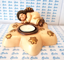 Thun Porta Candela vintage Angelo su Stella, Colore Champagne. Ottimo stato