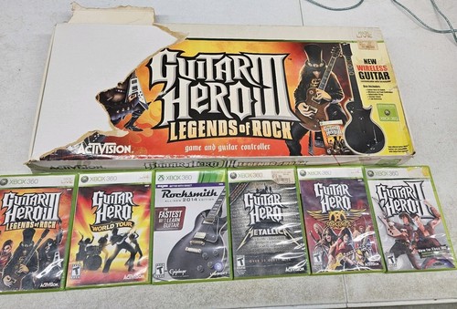 Lotto xbox 360 guitar hero - 360,