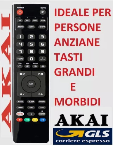 Telecomando universale akai - telecomando,