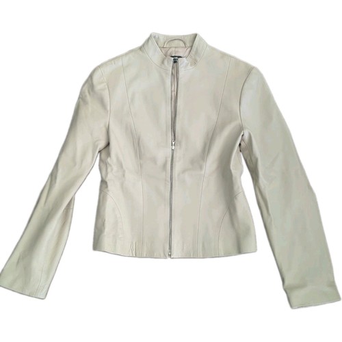 Giacca corta pelle marrone - giacca,