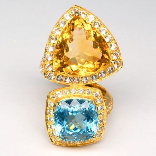 Anello citrino naturale - 💎, e