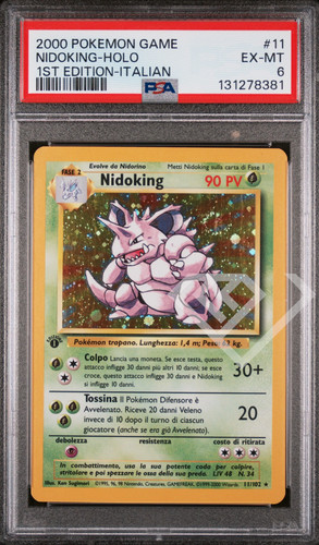 Pokémon card nidoking 102 - pokémon, 11/102