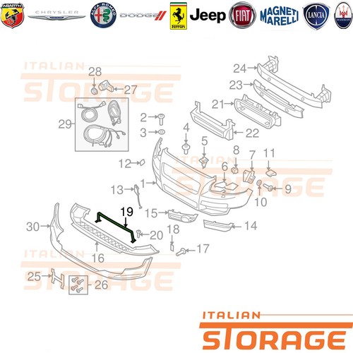 Volvo c30 modanatura paraurti - volvo,