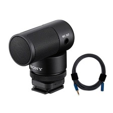 Sony Vlogger Shotgun Microphone with MI Shoe and 3.5mm Male Female Audio Cable