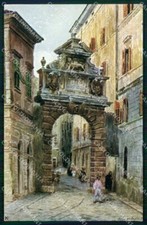 Croazia Croatia Rovigno Rovinj Arco di Balbi cartolina RT6945