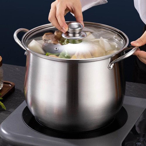 Pentola stock acciaio inox - stock,