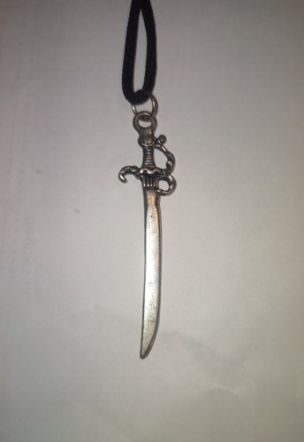 Collana ciondolo metallo spada - collana,