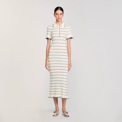 Sandro streak abito maglia - sandro,