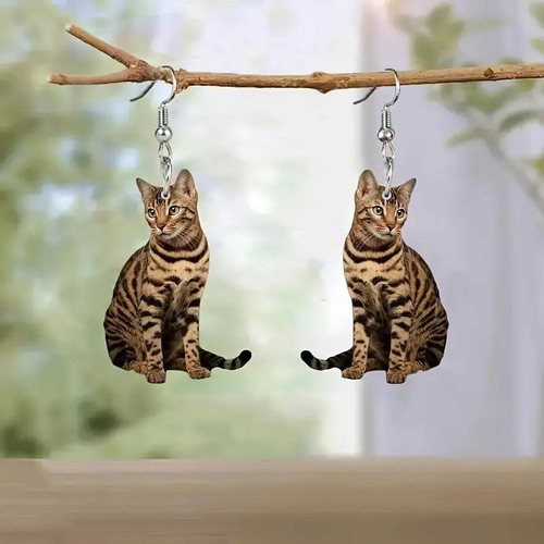 Orecchini righe gatto - orecchini, a