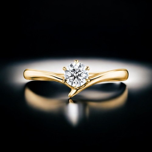 Anello fidanzamento oro - di,