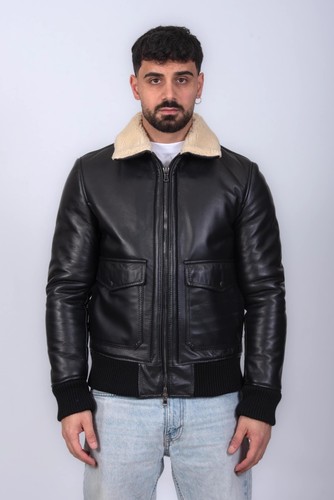 Bomber vera pelle con - vera,