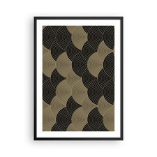 Poster 50x70cm Nero e oro