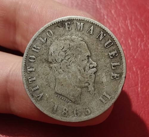 Lire 1863 napoli argento - napoli,