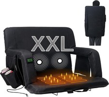 NAIZEA Sedile Stadio Massaggiante Riscaldato Reclinabile Standard/XXL Sedia con Supporto Schiena