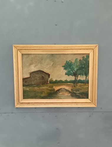 Dipinto olio tavola piero - su,