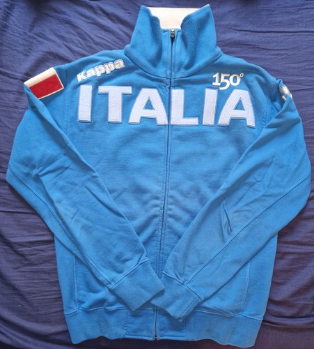 Kappa felpa uomo blu - blu, zip