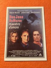 MINI LOCANDINA CIAK FILM DON JUAN DE MARCO -MAESTRO D'AMORE - 1995