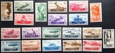 Italia Regno 1934 Medaglie al valore Serie completa MNH 20v Sass. S. 77