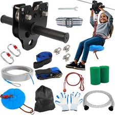 Zipline 100 piedi per cortile