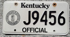 TARGA POLIZIA ? KENTUCKY Originale TARGHE auto POLICE di contea americana US