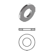 Rondelle piane inox Confezione