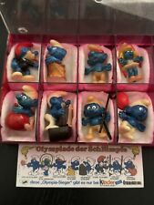 Puffi Olimpici 1983.. Kinder Olympiade der Schlumpfe (1983). Serie Completa 8pz.