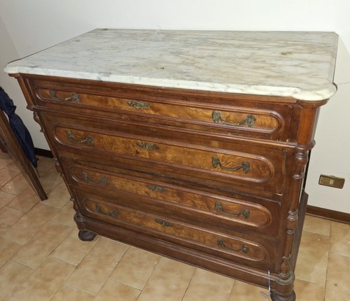 Cassettone legno con piano - legno,