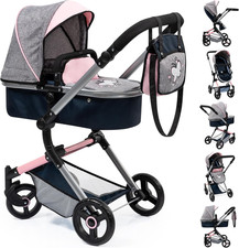Bayer Design 18427AA, Passeggino per Bambole "Neo Vario", Carrozzina per Bambole