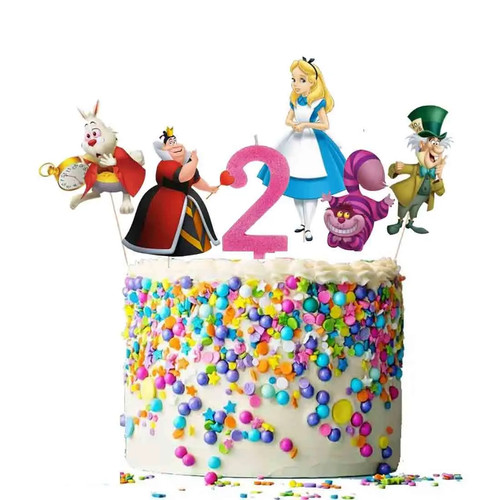 Set decorazione torta alice - decorazione,