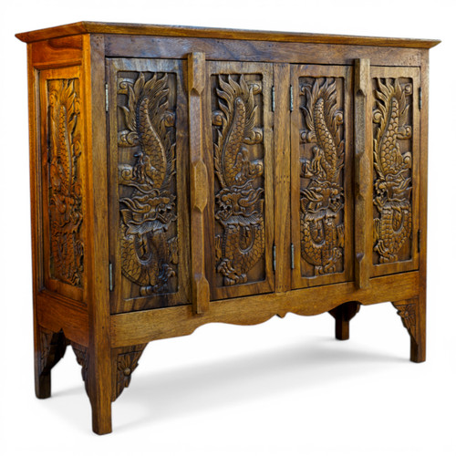 Acacia legno massello armadio - acacia,