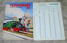 FLEISCHMANN CATALOGO ANNO 1974 CON LISTINO PREZZI SCALA HO E SCALA N IN ITALIANO