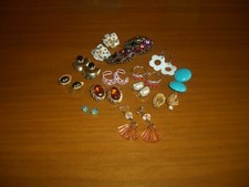 STOCK DI 40  PAIA DI ORECCHINI BIJOTTERIA VINTAGE e NUOVI