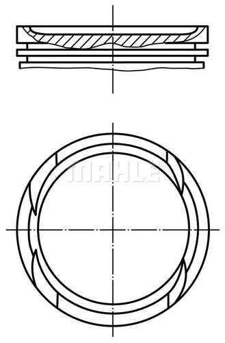 Pistone motore 009 mahle - 009,