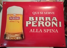 Insegna smaltata birra Peroni