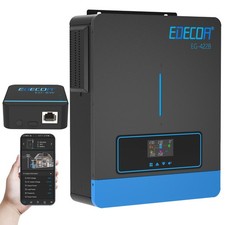 EDECOA 4200W Inverter Ibrido 24V 220V PV 60-500V MPPT 120A Hybrid Inverter WIFI