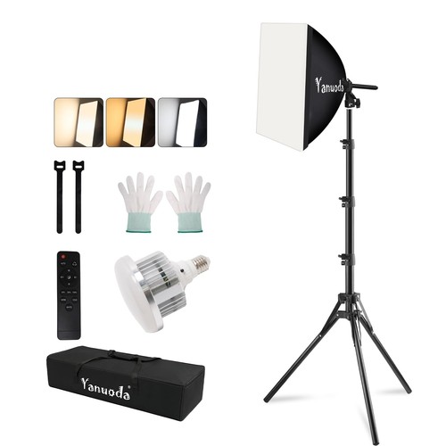 40x40cm kit softbox led - 40x40cm,