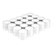 100-1000 Tealight Bianco 4 H Combustione Candele Luci da Tè IN Alluminio Manica