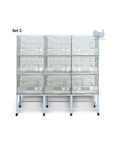 Batteria gabbie per uccelli - per,