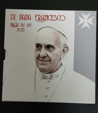 DIvisionale vaticano euro - Medaglia d'argento Papa Francesco + 8 monete