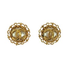 Orecchini CHANEL vintage lava