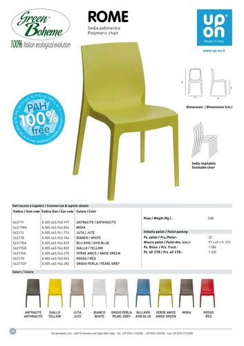 Sedie rome grand soleil - up,