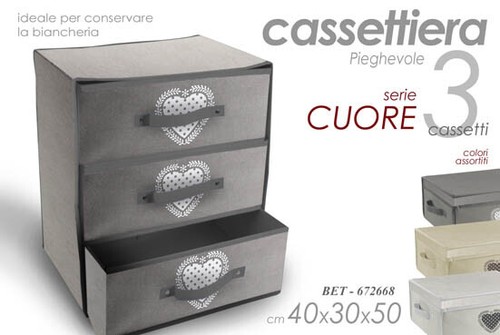 Cassettiera salvaspazio - cassettiera,
