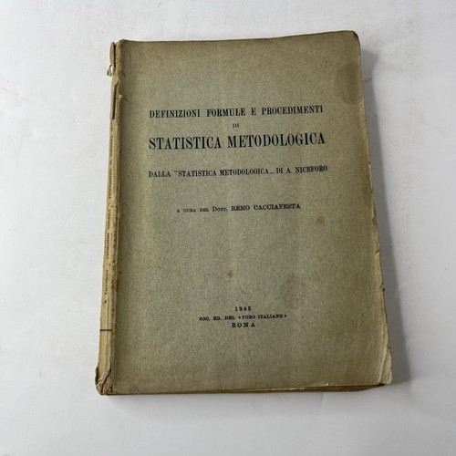 Statistica metodologica cura - statistica,