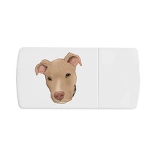 'Fawn Pit Bull Terrier' Scatola per pillole con separatore per compresse (PI00031772)