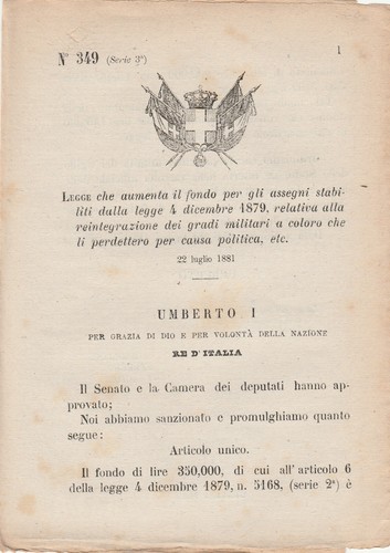 Umberto decreto - umberto, i-r.decreto-